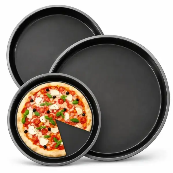 Airfryer-Zubehör: Runde Pizzaform aus Kohlenstoffstahl