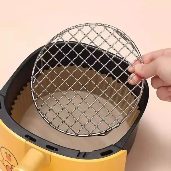 Airfryer Zubehör: Rundes Gitterrost mit Füßchen