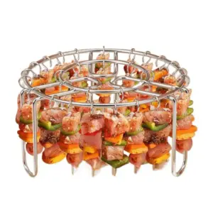 Airfryer Zubehör: Spießhalter für Fleisch und Gemüse – Bild 2
