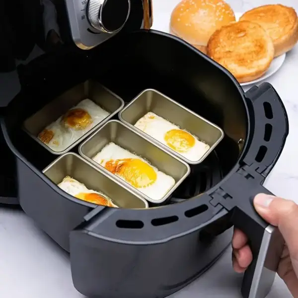 Airfryer Zubehör: Rechteckige Backformen im Set – Bild 2