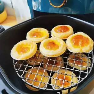 Airfryer Zubehör: Rundes Gitterrost mit Füßchen – Bild 2