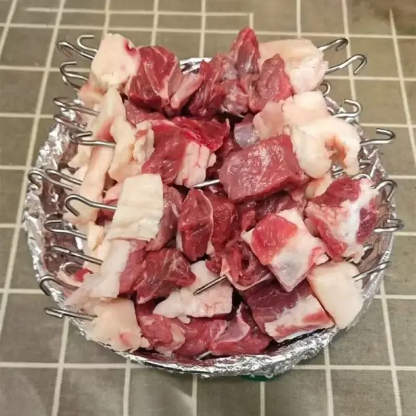 Airfryer Zubehör: Spießhalter für Fleisch und Gemüse – Bild 3