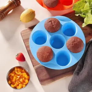 03-13 Airfryer-Zubehör: Muffinform aus Silikon mit Mulden – Bild 2
