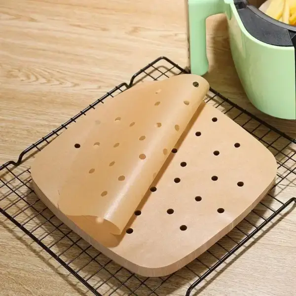 Airfryer Zubehör: runde und eckige Einlagen, gelocht – Bild 4