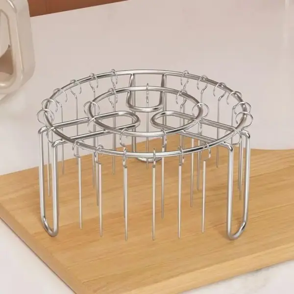 Airfryer Zubehör: Spießständer aus Metall für Fleisch – Bild 3