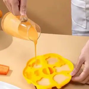 04-11 Airfryer-Zubehör Silikonform mit Bären- und Pfotenmotiven – Bild 2