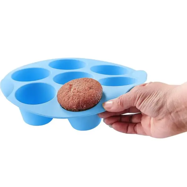 Airfryer-Zubehör: Muffinform aus Silikon mit Mulden – Bild 3