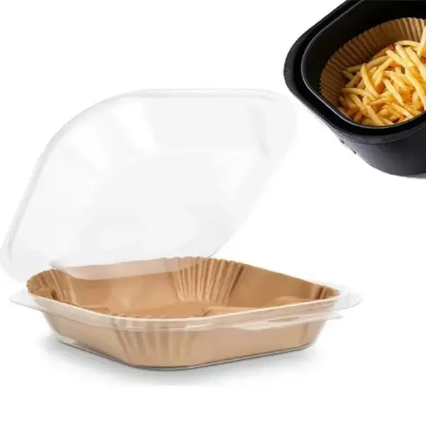 Airfryer-Zubehör: Eckige Backpapier-Einlagen zum Einmalgebrauch – Bild 4