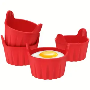 04-5 Airfryer-Zubehör: Silikonförmchen mit Griffen für Muffins – Bild 2