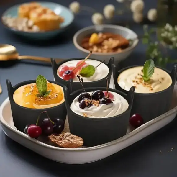 Airfryer Zubehör: Runde Silikonförmchen für Eier – Bild 3