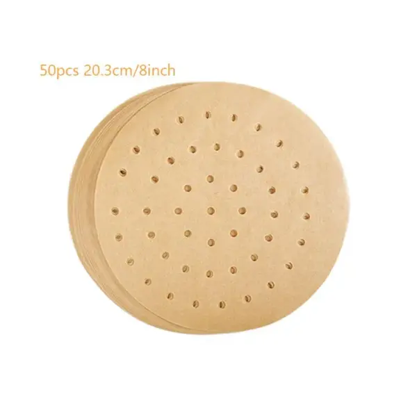 Airfryer-Zubehör: Gelochte Backpapier-Einlagen, rund und eckig – Bild 5
