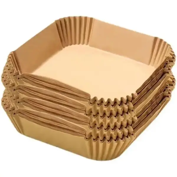 Airfryer-Zubehör: Eckige Backpapier-Einlagen zum Einmalgebrauch